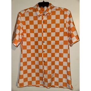 Tellum & Chop Tennessee Volunteers Vols Checkered Button Down Shirt Sz S Small N
